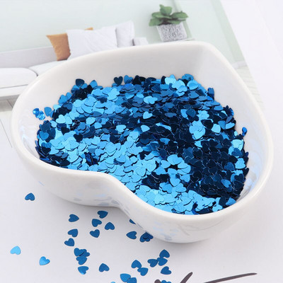 Ekološki prihvatljivi PET ultratanki šljokice u obliku srca od 3 mm, mješoviti holografski laserski srebrni svjetlucavi šljokice za obrtničko ukrašavanje noktiju