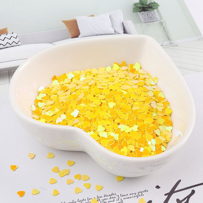 Ekološki prihvatljivi PET ultratanki šljokice u obliku srca od 3 mm, mješoviti holografski laserski srebrni svjetlucavi šljokice za obrtničko ukrašavanje noktiju