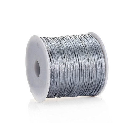 Νάιλον κορδόνι 50 μέτρων/ρολό 1,0 χιλιοστών Κινέζικο σχοινί κορδονιού με κόμπους για την κατασκευή βραχιολιών κολιέ DIY κοσμήματα χειροτεχνίας