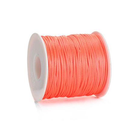 Νάιλον κορδόνι 50 μέτρων/ρολό 1,0 χιλιοστών Κινέζικο σχοινί κορδονιού με κόμπους για την κατασκευή βραχιολιών κολιέ DIY κοσμήματα χειροτεχνίας