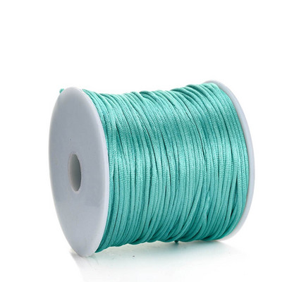 Νάιλον κορδόνι 50 μέτρων/ρολό 1,0 χιλιοστών Κινέζικο σχοινί κορδονιού με κόμπους για την κατασκευή βραχιολιών κολιέ DIY κοσμήματα χειροτεχνίας