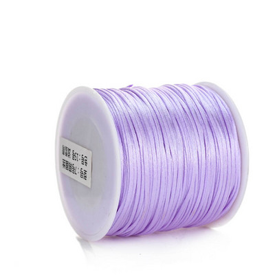 Νάιλον κορδόνι 50 μέτρων/ρολό 1,0 χιλιοστών Κινέζικο σχοινί κορδονιού με κόμπους για την κατασκευή βραχιολιών κολιέ DIY κοσμήματα χειροτεχνίας
