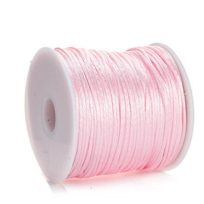 Νάιλον κορδόνι 50 μέτρων/ρολό 1,0 χιλιοστών Κινέζικο σχοινί κορδονιού με κόμπους για την κατασκευή βραχιολιών κολιέ DIY κοσμήματα χειροτεχνίας
