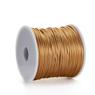 Νάιλον κορδόνι 50 μέτρων/ρολό 1,0 χιλιοστών Κινέζικο σχοινί κορδονιού με κόμπους για την κατασκευή βραχιολιών κολιέ DIY κοσμήματα χειροτεχνίας