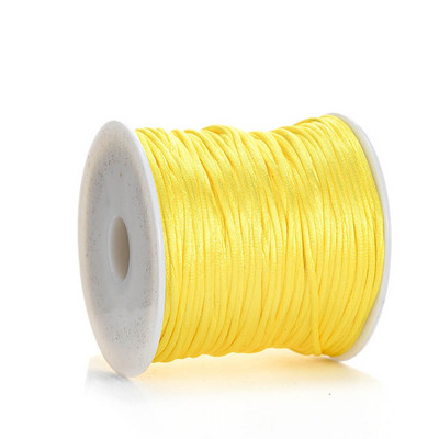 Νάιλον κορδόνι 50 μέτρων/ρολό 1,0 χιλιοστών Κινέζικο σχοινί κορδονιού με κόμπους για την κατασκευή βραχιολιών κολιέ DIY κοσμήματα χειροτεχνίας