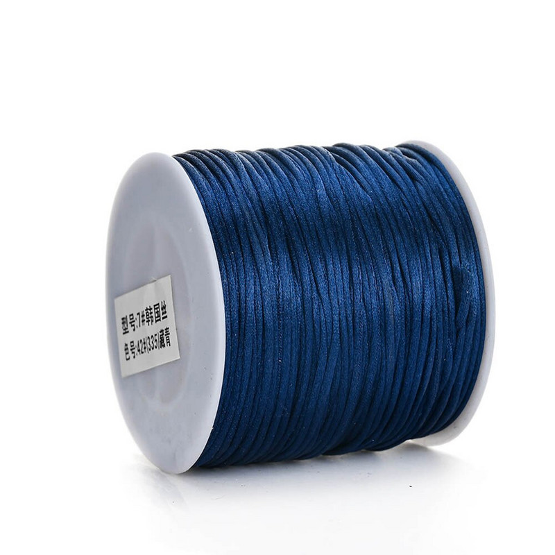 Νάιλον κορδόνι 50 μέτρων/ρολό 1,0 χιλιοστών Κινέζικο σχοινί κορδονιού με κόμπους για την κατασκευή βραχιολιών κολιέ DIY κοσμήματα χειροτεχνίας