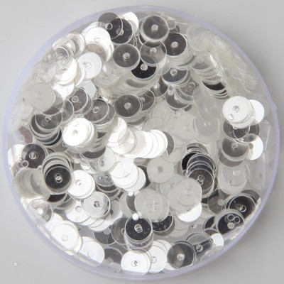 Sequin Crystal Caurspīdīgs 3mm 4mm 5mm 6mm PVC apaļš plakans glāzītis vaļīgs sequins Paillette šūšana kāzu rokdarbiem DIY piederumi 10g