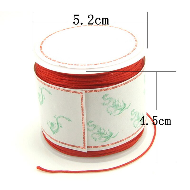 45 m/rullid 0,8 mm vahatatud puuvillane nöör pärlimiseks Käsitöö DIY käevõru kaelakee punutud nöörist niidist ehete leidmine