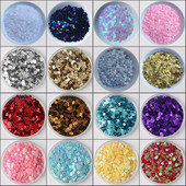 10g/συσκευασία 2mm-6mm Χαλαρές επίπεδες στρογγυλές πούλιες Paillette Ραπτική χειροτεχνία για διακόσμηση γάμου Ενδύματα Φόρεμα Καπέλα παπουτσιών DIY Αξεσουάρ