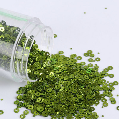 10g/συσκευασία 2mm-6mm Χαλαρές επίπεδες στρογγυλές πούλιες Paillette Ραπτική χειροτεχνία για διακόσμηση γάμου Ενδύματα Φόρεμα Καπέλα παπουτσιών DIY Αξεσουάρ