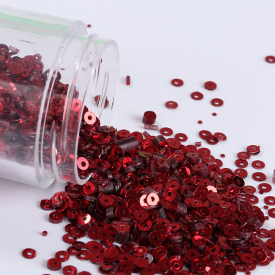 10g/συσκευασία 2mm-6mm Χαλαρές επίπεδες στρογγυλές πούλιες Paillette Ραπτική χειροτεχνία για διακόσμηση γάμου Ενδύματα Φόρεμα Καπέλα παπουτσιών DIY Αξεσουάρ