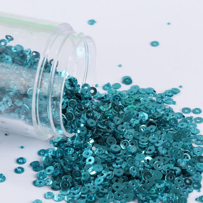 10g/συσκευασία 2mm-6mm Χαλαρές επίπεδες στρογγυλές πούλιες Paillette Ραπτική χειροτεχνία για διακόσμηση γάμου Ενδύματα Φόρεμα Καπέλα παπουτσιών DIY Αξεσουάρ