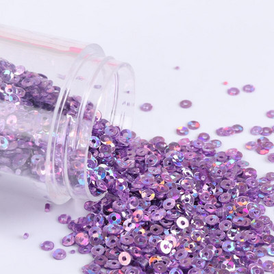 10g/συσκευασία 2mm-6mm Χαλαρές επίπεδες στρογγυλές πούλιες Paillette Ραπτική χειροτεχνία για διακόσμηση γάμου Ενδύματα Φόρεμα Καπέλα παπουτσιών DIY Αξεσουάρ