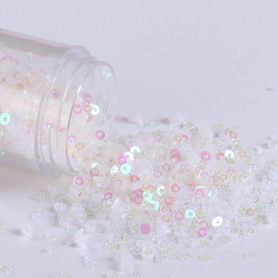 10g/συσκευασία 2mm-6mm Χαλαρές επίπεδες στρογγυλές πούλιες Paillette Ραπτική χειροτεχνία για διακόσμηση γάμου Ενδύματα Φόρεμα Καπέλα παπουτσιών DIY Αξεσουάρ