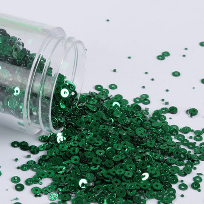 10g/συσκευασία 2mm-6mm Χαλαρές επίπεδες στρογγυλές πούλιες Paillette Ραπτική χειροτεχνία για διακόσμηση γάμου Ενδύματα Φόρεμα Καπέλα παπουτσιών DIY Αξεσουάρ