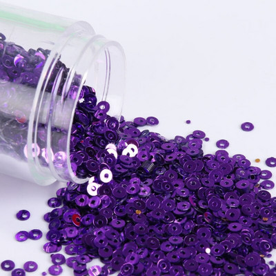 10g/συσκευασία 2mm-6mm Χαλαρές επίπεδες στρογγυλές πούλιες Paillette Ραπτική χειροτεχνία για διακόσμηση γάμου Ενδύματα Φόρεμα Καπέλα παπουτσιών DIY Αξεσουάρ