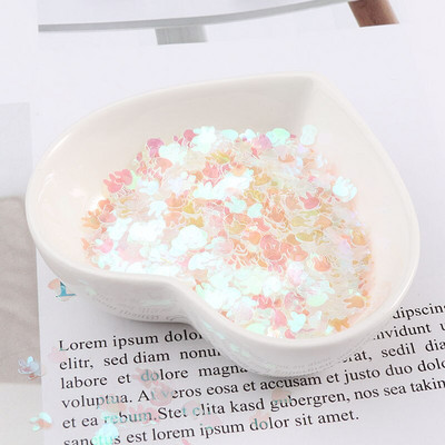 Εξαιρετικά λεπτές παγιέτες γκλίτερ σε σχήμα κουνελιού 4 χιλιοστών για χειροτεχνίες PET παγιέτες για νύχια Μανικιούρ/χριστουγεννιάτικο ντεκόρ κομφετί γάμου