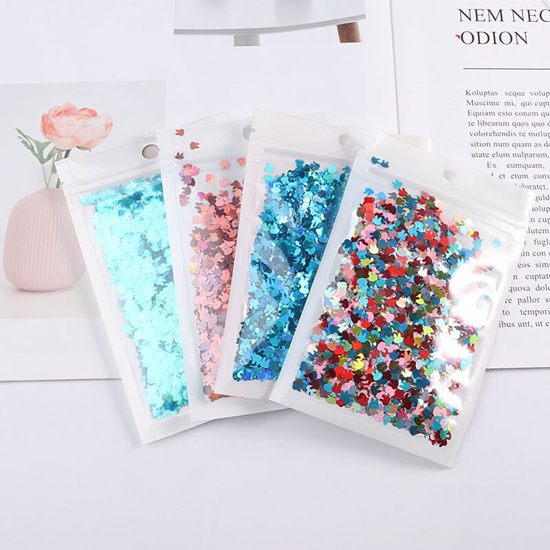 Īpaši plāni 4 mm truša formas mirdzoši vizuļi rokdarbiem PET Pailletes nagu mākslas manikīram/kāzu Ziemassvētku dekoru konfeti