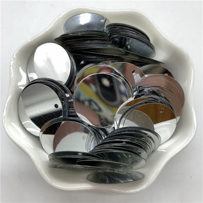 200 tk 20 mm PVC lamedad ümmargused lahtised litrid 1 külgmise auguga Paillette õmblemine Pulmakäsitöö Aksessuaarid DIY ripats litrid