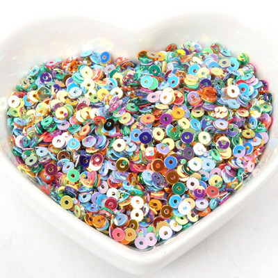 Žvaigždės gėlė 10g stereoskopinė plokštuma PVC palaidi blizgučiai Pailletės Siuvimo amatai Vaikų DIY Drabužių dekoravimo aksesuarai 3-30mm