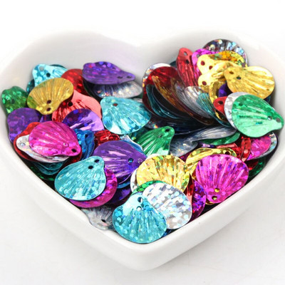 Žvaigždės gėlė 10g stereoskopinė plokštuma PVC palaidi blizgučiai Pailletės Siuvimo amatai Vaikų DIY Drabužių dekoravimo aksesuarai 3-30mm