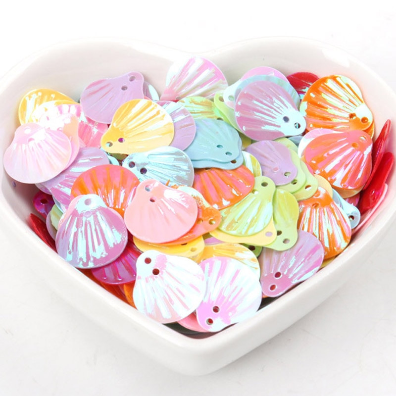 Žvaigždės gėlė 10g stereoskopinė plokštuma PVC palaidi blizgučiai Pailletės Siuvimo amatai Vaikų DIY Drabužių dekoravimo aksesuarai 3-30mm