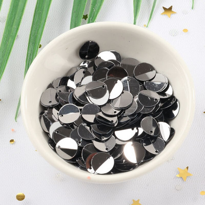 240Pc (10g) διπλωμένες πούλιες 10mm PVC οβάλ χαλαρό μαξιλάρι παγιέτας διαμέτρου ραπτικής διαδικασίας ραπτικής πούλιες γυναικεία καλύμματα κεφαλής αξεσουάρ ρούχων