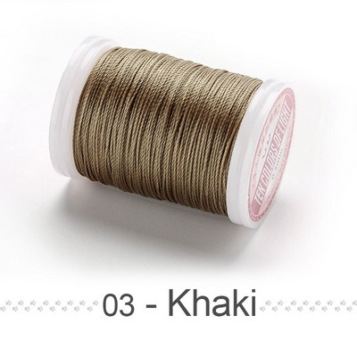 Μη σπαστό νήμα κεριού 0,4-0,6 mm Πολυεστερικό Υλικό Συντήκεται Στρογγυλό Κερωμένο Κορδόνι Χέρι Ράψιμο Δερμάτινες Κλωστές για Τσάντα