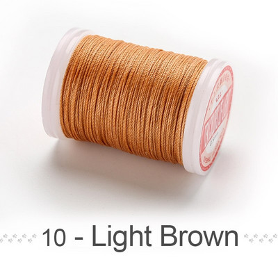 Μη σπαστό νήμα κεριού 0,4-0,6 mm Πολυεστερικό Υλικό Συντήκεται Στρογγυλό Κερωμένο Κορδόνι Χέρι Ράψιμο Δερμάτινες Κλωστές για Τσάντα