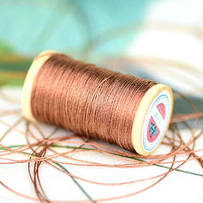 Rolă de linie de fibră de poliamidă de 0,3 mm fir de brodat țesut manual Linie de ciucuri 50M Ață de înaltă rezistență 3 fire Kaki
