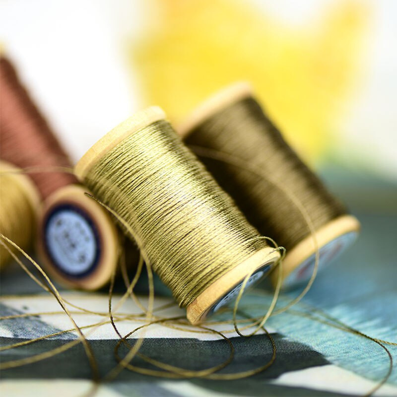Rolă de linie de fibră de poliamidă de 0,3 mm fir de brodat țesut manual Linie de ciucuri 50M Ață de înaltă rezistență 3 fire Kaki