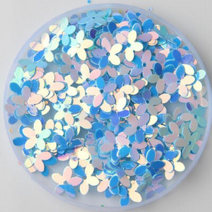 Παγιέδες Mix White Pink Flower Cup Sequin for Crafts Τσάντες Ράψιμο Scrapbooking Lentejuelas Αξεσουάρ διακόσμησης σπιτιού 10mm 10g