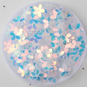 Παγιέδες Mix White Pink Flower Cup Sequin for Crafts Τσάντες Ράψιμο Scrapbooking Lentejuelas Αξεσουάρ διακόσμησης σπιτιού 10mm 10g