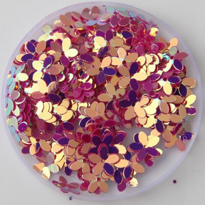 Παγιέδες Mix White Pink Flower Cup Sequin for Crafts Τσάντες Ράψιμο Scrapbooking Lentejuelas Αξεσουάρ διακόσμησης σπιτιού 10mm 10g