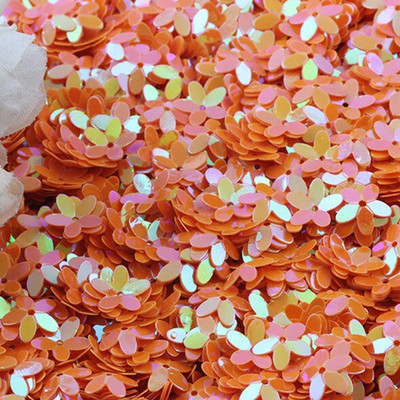 Παγιέδες Mix White Pink Flower Cup Sequin for Crafts Τσάντες Ράψιμο Scrapbooking Lentejuelas Αξεσουάρ διακόσμησης σπιτιού 10mm 10g