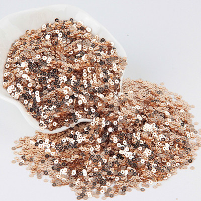 Šampanja litrid 3mm -10mm Glitter Cup lame ümmargune PVC litrid pulmade käsitööd Paillette õmbluskaunistus DIY tarvik 10 grammi