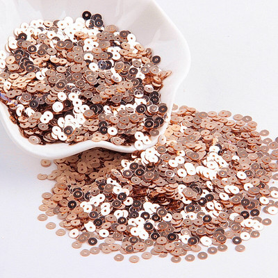 Šampanja litrid 3mm -10mm Glitter Cup lame ümmargune PVC litrid pulmade käsitööd Paillette õmbluskaunistus DIY tarvik 10 grammi