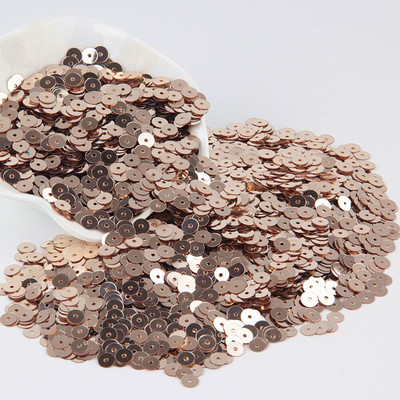 Šampanja litrid 3mm -10mm Glitter Cup lame ümmargune PVC litrid pulmade käsitööd Paillette õmbluskaunistus DIY tarvik 10 grammi