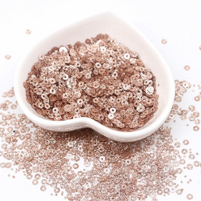 Šampanja litrid 3mm -10mm Glitter Cup lame ümmargune PVC litrid pulmade käsitööd Paillette õmbluskaunistus DIY tarvik 10 grammi