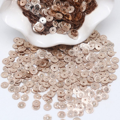 Šampanja litrid 3mm -10mm Glitter Cup lame ümmargune PVC litrid pulmade käsitööd Paillette õmbluskaunistus DIY tarvik 10 grammi