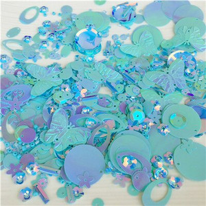 10g Iznimno popularne više veličina Mix Ravna šalica Okrugla Ovalna pvc rasute šljokice Staklene perle Bugle Šivaći obrt Dječja inteligencija Darovi