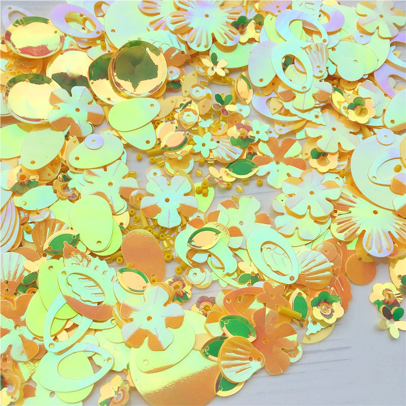 10g Iznimno popularne više veličina Mix Ravna šalica Okrugla Ovalna pvc rasute šljokice Staklene perle Bugle Šivaći obrt Dječja inteligencija Darovi