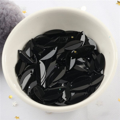 360kom/vreća 6*14 mm ovalno presavijene šljokice u obliku konjskih očiju šljokice PVC paillete DIY rukotvorine Vjenčano šivanje Lentejuelas dodaci