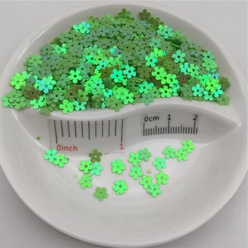 20g 5mm Σχήμα λουλουδιών PVC χαλαρές παγιέτες Glitter Paillettes για κομφετί μανικιούρ/ράψιμο/στολισμός γάμου Nail Art