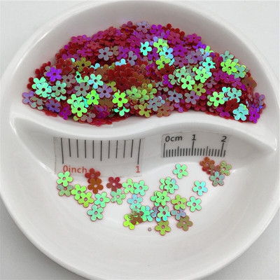 20 g 5 mm cvjetni oblik PVC rasutih šljokica Svjetlucave palete za Nail Art manikuru/šivanje/konfete za ukrašavanje vjenčanja