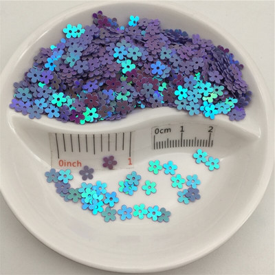 20 g 5 mm cvjetni oblik PVC rasutih šljokica Svjetlucave palete za Nail Art manikuru/šivanje/konfete za ukrašavanje vjenčanja