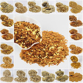 Χρυσές παγιέτες 3mm-30mm Επίπεδες στρογγυλές πούλιες PVC χαλαρές για χειροτεχνίες Παγιέ Ραπτική Διακόσμηση DIY Αξεσουάρ Lentejuelas Para Coser