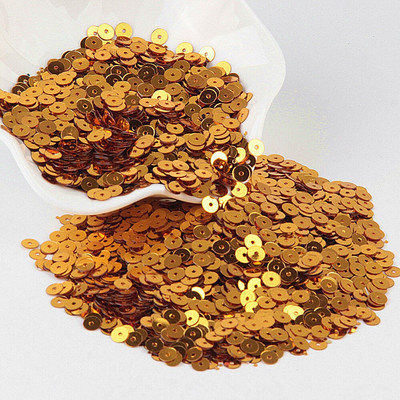 Χρυσές παγιέτες 3mm-30mm Επίπεδες στρογγυλές πούλιες PVC χαλαρές για χειροτεχνίες Παγιέ Ραπτική Διακόσμηση DIY Αξεσουάρ Lentejuelas Para Coser