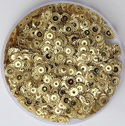 Χρυσές παγιέτες 3mm-30mm Επίπεδες στρογγυλές πούλιες PVC χαλαρές για χειροτεχνίες Παγιέ Ραπτική Διακόσμηση DIY Αξεσουάρ Lentejuelas Para Coser