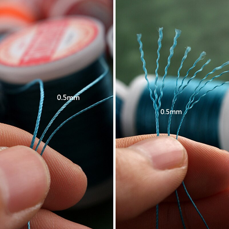 0,5 mm ümmargune vahatatud niit, tugev polüesterpael, vahaga kaetud nöörid naha käsitöö õmblemiseks punutud käevõrud isetegemise tarvikud
